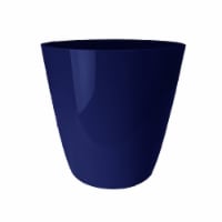The HC Companies Aria Round Planter - Sapphire Blue Perspective: Main