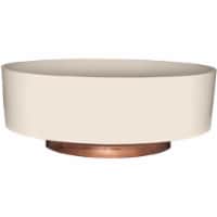 The HC Companies Vanilla Bisque Capri Bowl Planter