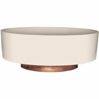 The HC Companies Vanilla Bisque Capri Bowl Planter