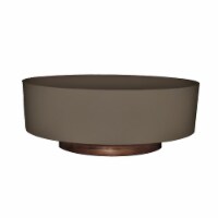 HC Companies Capri 8 In. x 8 In. x 3 In. Resin Artisan Taupe Flower Bowl