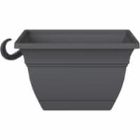 The HC Companies Eclipse Warm Grey Square Hanging Basket
