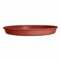 The HC Companies Prima Saucer - Clay Perspective: Main