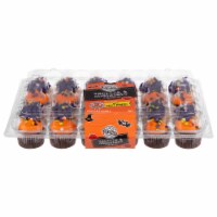 Two-Bite Halloween Vanilla & Chocolate Cupcakes 24 Count