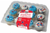 Two-Bite Patriotic Assorted Cupcakes Perspective: Main