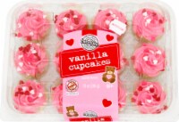 Two-Bite Valentines Vanilla Cupcakes