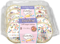 Kimberley's Bakeshoppe Birthday Cake Frosted Soft Sugar Cookies
