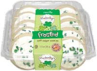 Kimberley's Bakeshoppe St. Patrick's Day Vanilla Frosted Cookies Perspective: Main