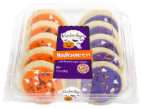 Kimberley's Bakeshoppe™ Halloween Vanilla Frosted Cookies - Orange/Purple Perspective: Main