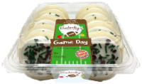 Kimbereley's Bakeshoppe Vanilla Football Frosted Cookies