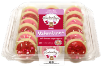 Kimberley's Bakeshoppe Valentine’s Vanilla Pink & Red Mini Frosted Cookies Perspective: Main