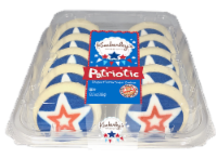 Kimberley's Bakeshoppe™ Patriotic Star Shaped Vanilla Frosted Sugar Cookies