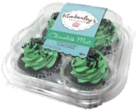 Kimberley's Bakeshoppe™ Chocolate Mint Filled Gourmet Cupcakes Perspective: Main