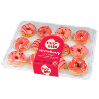 Two-Bite® Strawberry Assorted Mini Donuts Perspective: Main