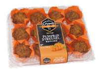 The Worthy Crumb Pastry Co.™ Mini Pumpkin Streusel Muffins Perspective: Main