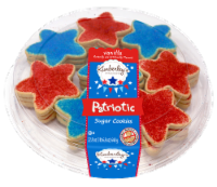 Kimberley's Bakeshoppe™ Patriotic Vanilla Star Sugar Cookies Perspective: Main