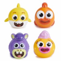 PinkfongÂ 4-Piece Baby Shark's Big Show Squirting Bath Toy Set Perspective: Main