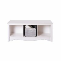 Prepac Monterey White Cubby Bench