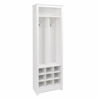 Prepac Space-Saving Shoe Rack Entryway Organizer in White