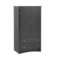 Prepac Sonoma Black Wardrobe Armoire