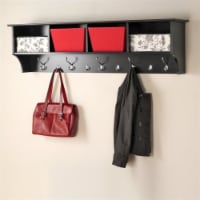 Prepac 60  Wide Hanging Entryway Shelf in Black