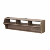 Prepac Altus Plus 58 Floating TV Stand in Drifted Gray 1 Foods Co