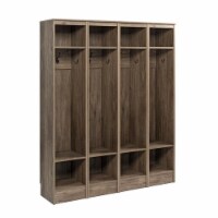 Prepac Narrow Entryway Organizer in Drifted Gray (Set of 4)