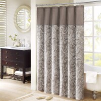 Madison Park MP70-224 Aubrey Shower Curtain 72x72 Blue,72x72