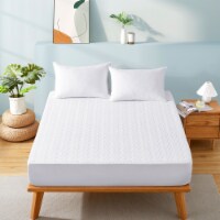 Wave Quilted Waterproof Down Alternative Mattress Protector