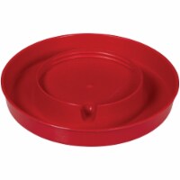 Farm-Tuff 1 Gal. Screw-On Red Polypropylene Poultry Waterer Base TFB92