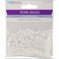 Pearl Beads Value Pack -6mm White 185/Pkg