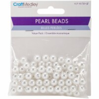 Pearl Beads Value Pack -8mm White 80/Pkg