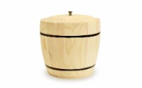 Multicraft Wood Cask s/Lid 6.1x5.5