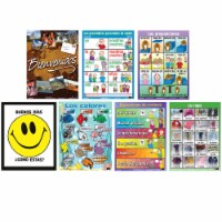 Poster Pals PSZPS38 24 x 18 in. Spanish Essential Classroom Posters - Set of 2