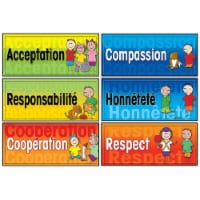 Poster Pals French Character Education Posters 6 Poster Set (PSZSG28)