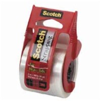 3M Scotch Strapping Tape With Dispenser- 50.8mmx9.14m- Clear