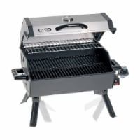 2 Burner Folding Tabletop Gas BBQ Grill w/ Lid, Thermometer, Carbon Steel,  Grey, 1 Unit - Kroger