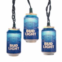 Budweiser Kurt Adler 10-Light Bud Light Beer Can Light Set