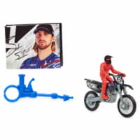 Supercross™ Authentic Justin Barcia Motorcycle with Rider Figure and Race Ring Perspective: Main