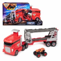 Monster Jam Official 2-in-1 Launch N’ Go Hauler Playset Perspective: Main