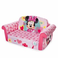 Marshmallow Furniture Kids 2-in-1 Flip Open Foam Compressed Sofa, Minnie Mouse