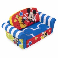 Marshmallow Furniture Kids 2-in-1 Flip Open Foam Compressed Sofa, Mickey Mouse