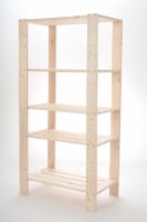 Adwood Manufacturing Pine 5-Shelf Storage Organizer Perspective: Main