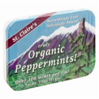 St. Claire's Organics® Peppermints Herbal Breath Mints Perspective: Main