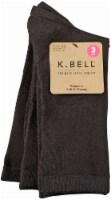 K. Bell® Soft & Dreamy Women's Crew Socks - 3 Pack - Black Perspective: Main
