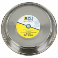 Pet Zone® Original No Slip Stainless Steel Cat Dish Perspective: Main