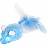 OurPets Blue Squeaking Twinkle Mouse Perspective: Main