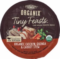 Castor & Pollux Organix Tiny Feasts Organic Chicken Quinoa & Carrot Stew Wet Dog Food