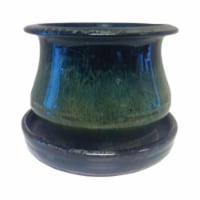 DB10020-06I Low Bell Glazed Planter  Green - 6 in. - pack of 4