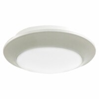 20816LEDD-WH-ACR 2.75 x 9.25 in. Relic Round LED Flush Mount, White & Acrylic Lens