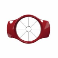 Red ABS Plastic & Stainless Steel Fruit Slicer